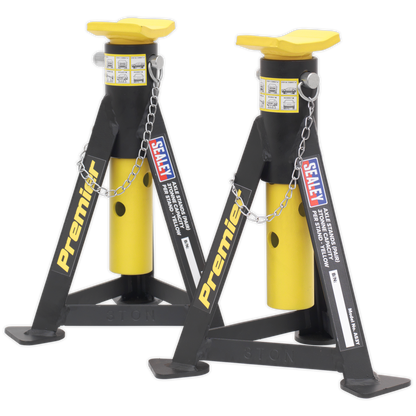 Sealey Axle Stands (Pair) 3tonne Capacity per Stand - Yellow AS3Y