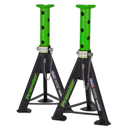 Sealey Axle Stands (Pair) 6tonne Capacity per Stand - Green AS6G