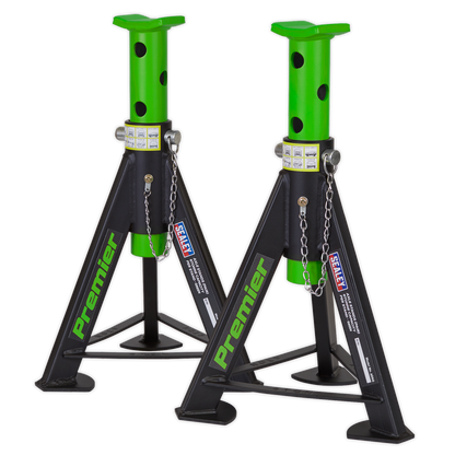 Sealey Axle Stands (Pair) 6tonne Capacity per Stand - Green AS6G