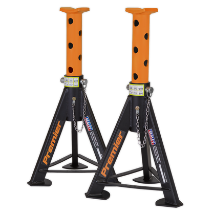 Sealey Axle Stands (Pair) 6tonne Capacity per Stand - Orange AS6O