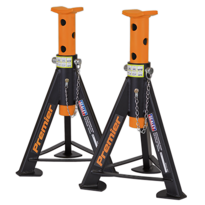 Sealey Axle Stands (Pair) 6tonne Capacity per Stand - Orange AS6O