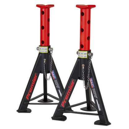 Sealey Axle Stands (Pair) 6tonne Capacity per Stand - Red AS6R