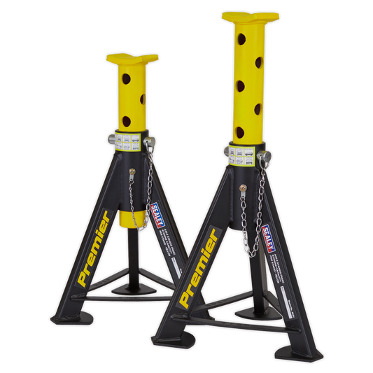 Sealey Axle Stands (Pair) 6tonne Capacity per Stand - Yellow AS6Y