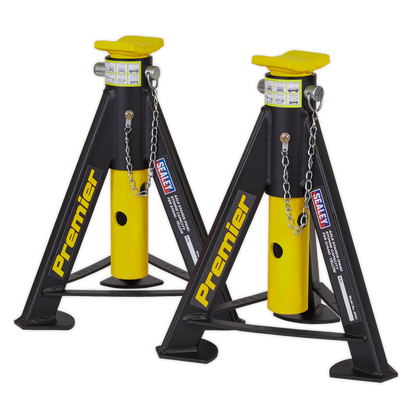 Sealey Axle Stands (Pair) 6tonne Capacity per Stand - Yellow AS6Y