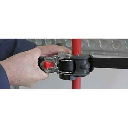 Sealey 25mm x 3m Auto Retractable Ratchet Tie Down ATD25301