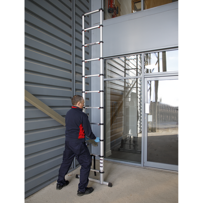 Sealey 11-Tread Trade Aluminium Telescopic Ladder EN 131 ATL11
