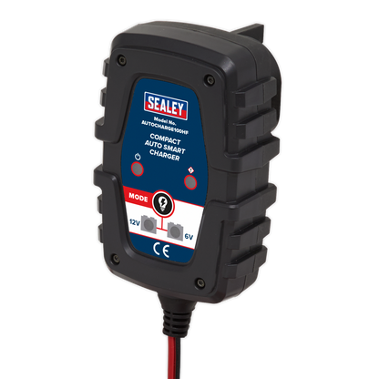 Sealey 1A 6/12V Compact Smart Trickle Charger AUTOCHARGE100HF