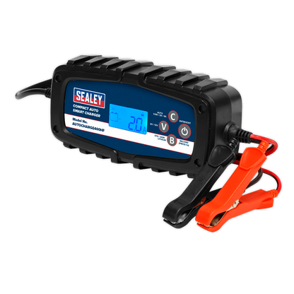 Sealey 4A 9-Cycle 6/12V Compact Smart Charger & Maintainer AUTOCHARGE400HF