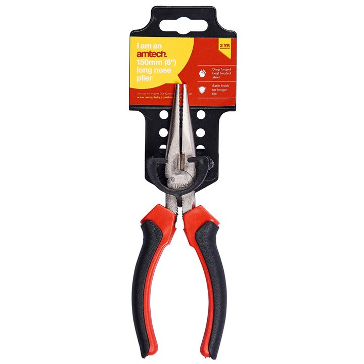 Amtech 6" Pro long nose pliers B0435