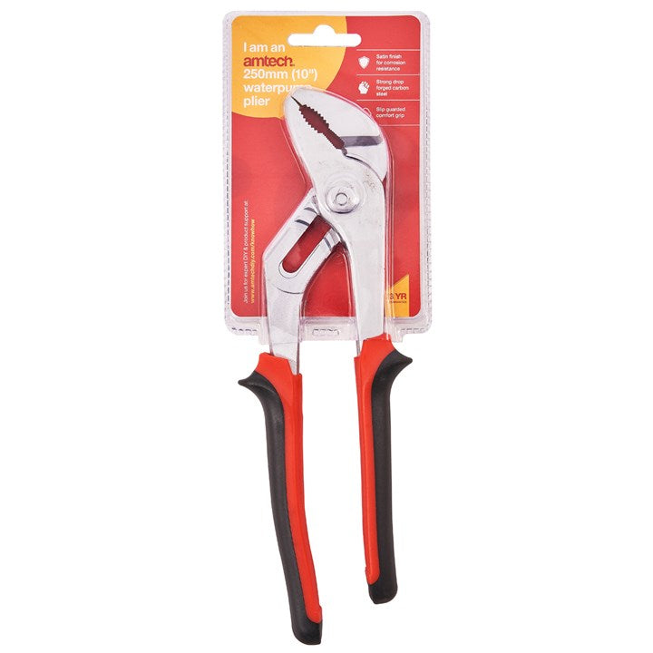 Amtech 250mm (10") Water pump pliers with comfort grip B1340