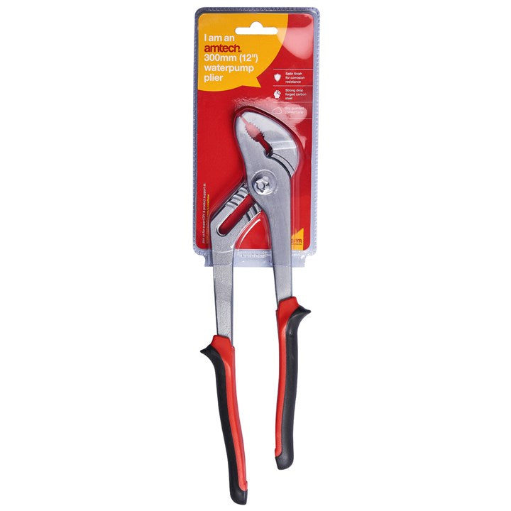 Amtech 300mm (12") Water pump pliers with comfort grip B1350
