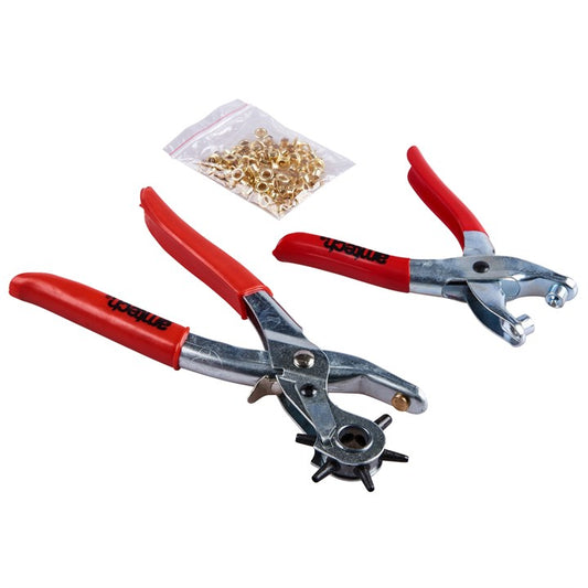 Amtech Leather punch and eyelet plier set B1460