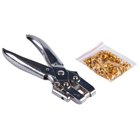 Amtech Heavy duty eyelet plier with 100 eyelets B2550