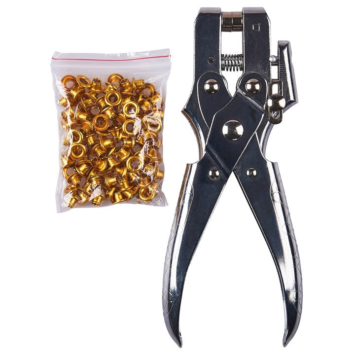 Amtech Heavy duty eyelet plier with 100 eyelets B2550