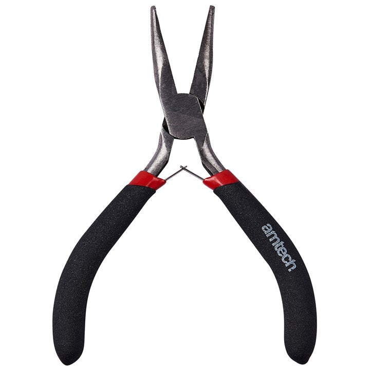 Amtech Mini bent nose pliers with spring B3190