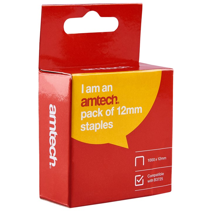 Amtech 12mm Staples (x 1000) B3727