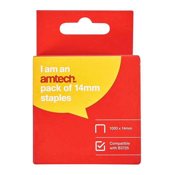 Amtech 14mm Staples (x 1000) B3728