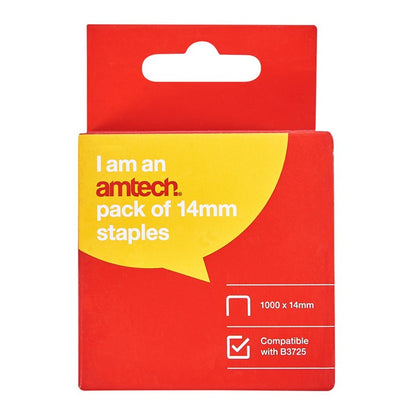 Amtech 14mm Staples (x 1000) B3728