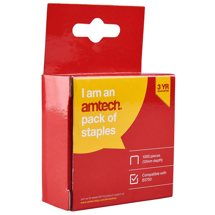 Amtech 12mm Staples (x 1000) B3752