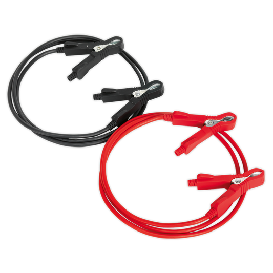 Sealey 100A Copper Motorcycle Booster Cables - 5mm² x 1.5m BC0515