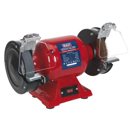 Sealey Ø150mm Heavy-Duty Bench Grinder with Wire Wheel 450W BG150XW/99