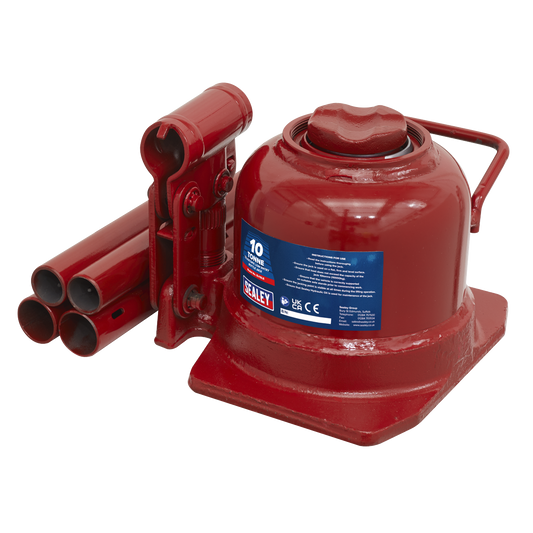 Sealey 10tonne Telescopic Low Entry Bottle Jack BJ10LE