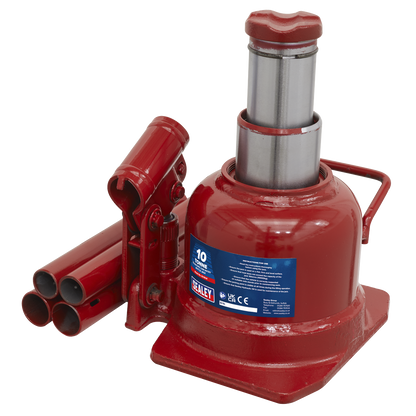 Sealey 10tonne Telescopic Low Entry Bottle Jack BJ10LE