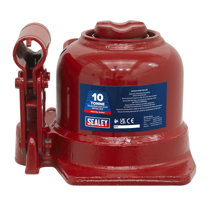 Sealey 10tonne Telescopic Low Entry Bottle Jack BJ10LE