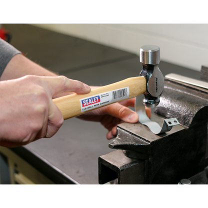 Sealey 1lb Ball Pein Hammer with Hickory Shaft BPH16