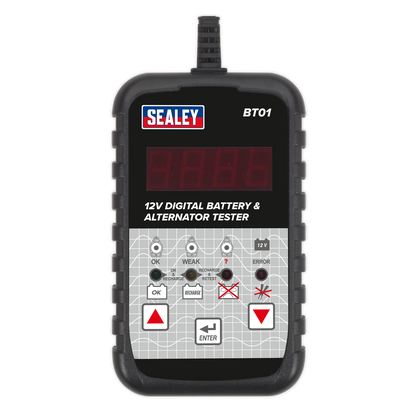 Sealey 12V Digital Battery & Alternator Tester BT01