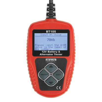 Sealey 12V Digital Battery & Alternator Tester BT105