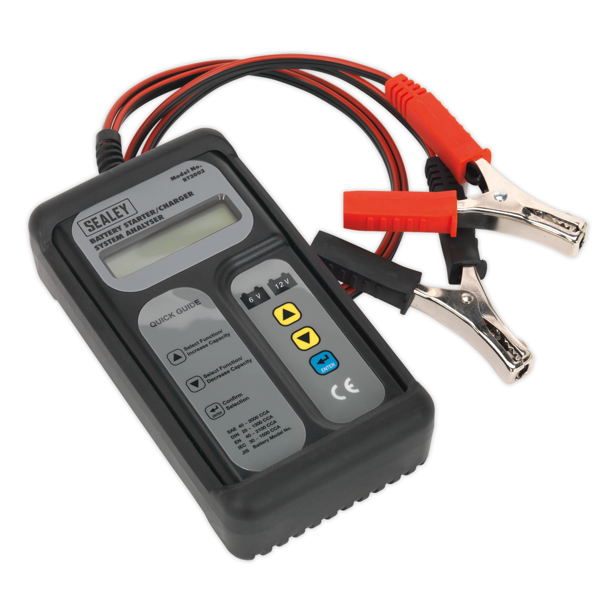 Sealey 6/12/24V Digital Battery & Alternator Tester BT2002