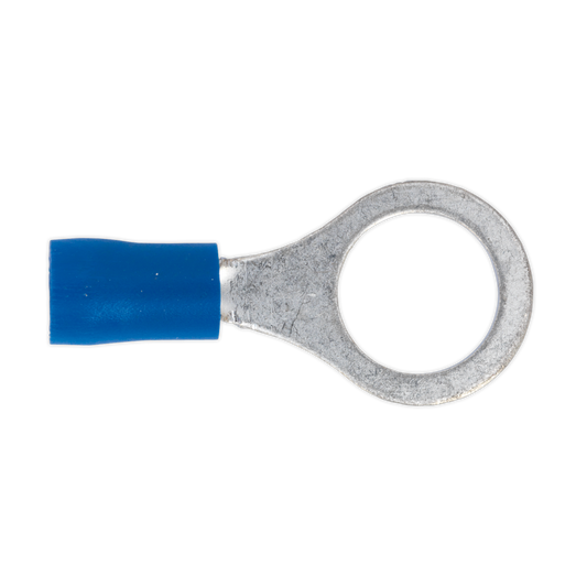 Sealey Ø10.5mm (3/8") Blue Easy-Entry Ring Terminal - Pack of 100 BT23