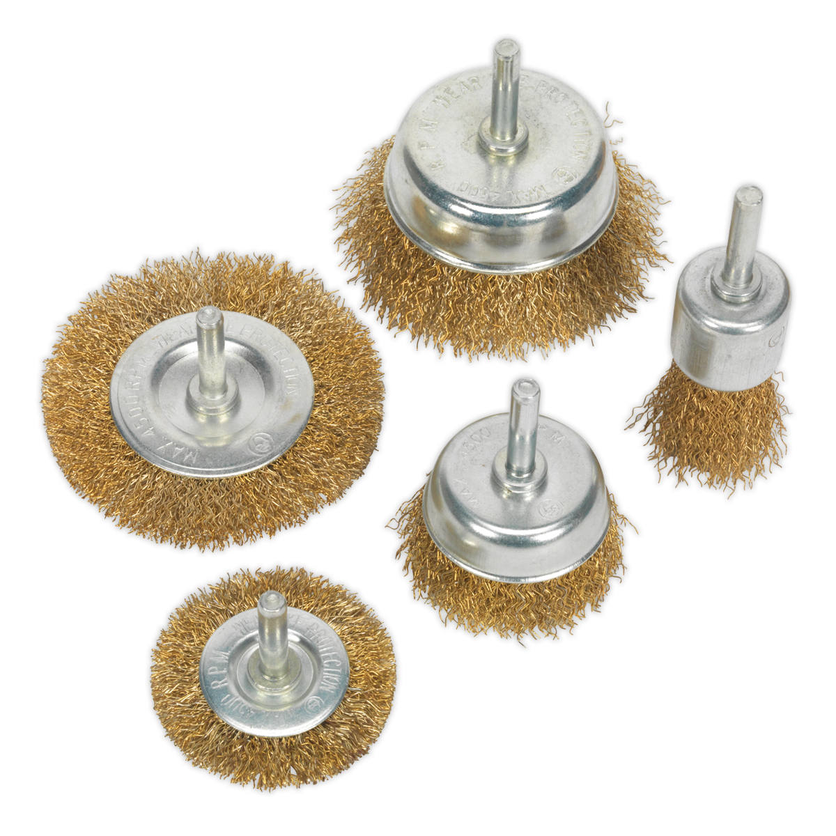 Sealey 5pc Wire Brush Set BWBS05