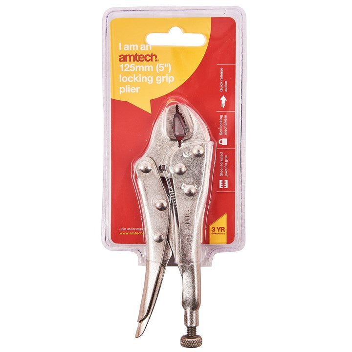 Amtech 130mm (5") Locking grip plier C1300