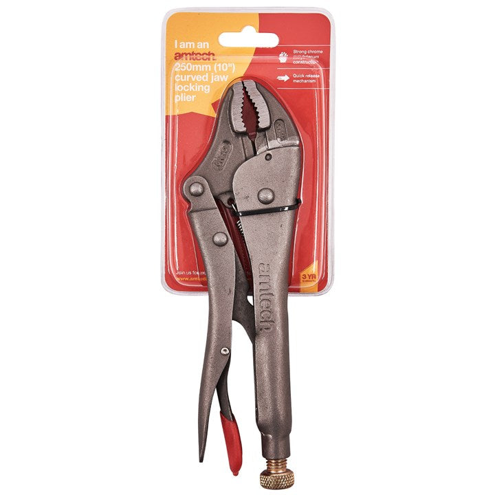 Amtech 250mm (10") Curved jaw locking pliers C1515