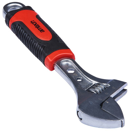 Amtech 200mm (8") Adjustable wrench with 2 extra hex sockets (5mm & 7mm) C1685