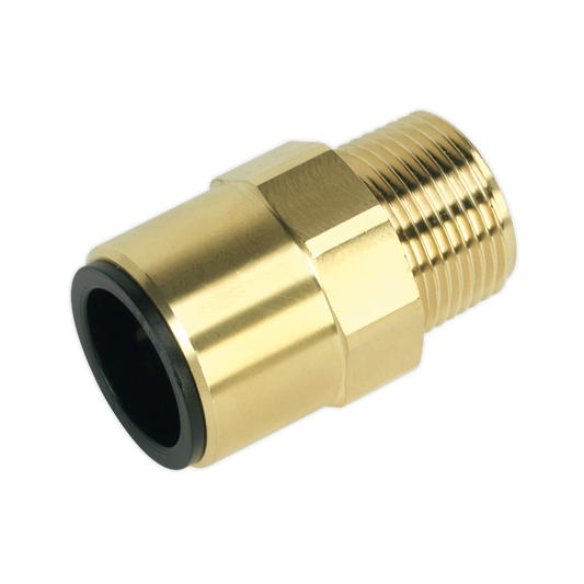 Sealey 22mm x 3/4"BSPT Brass Straight Adaptor CAS22BSA