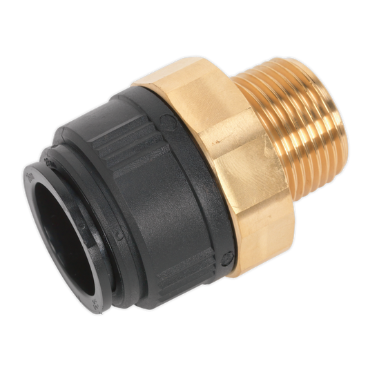 Sealey 28mm x 1"BSPT Brass Straight Adaptor CAS28BSA