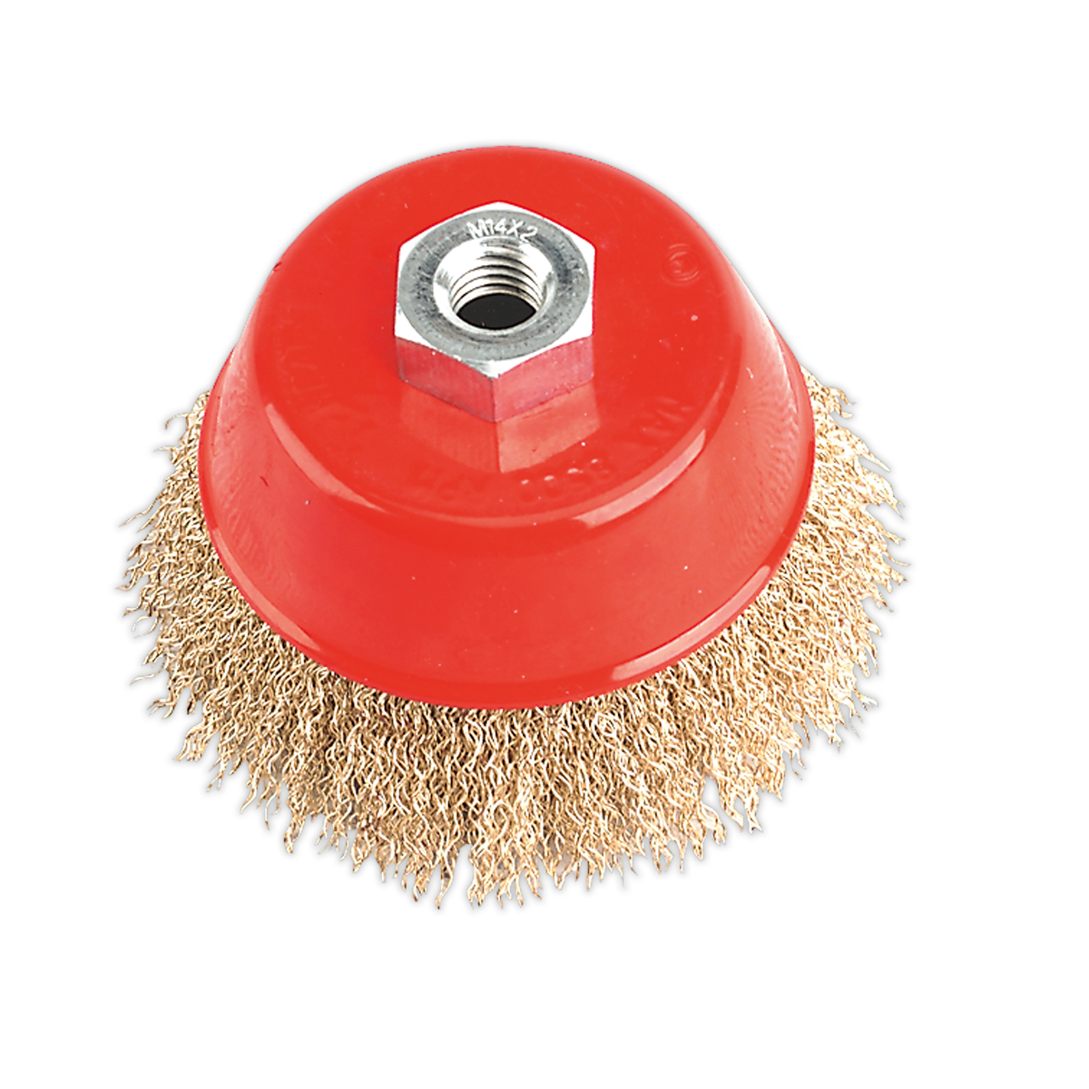 Sealey Ø100mm Brassed Steel Cup Brush M14 x 2mm CBC100