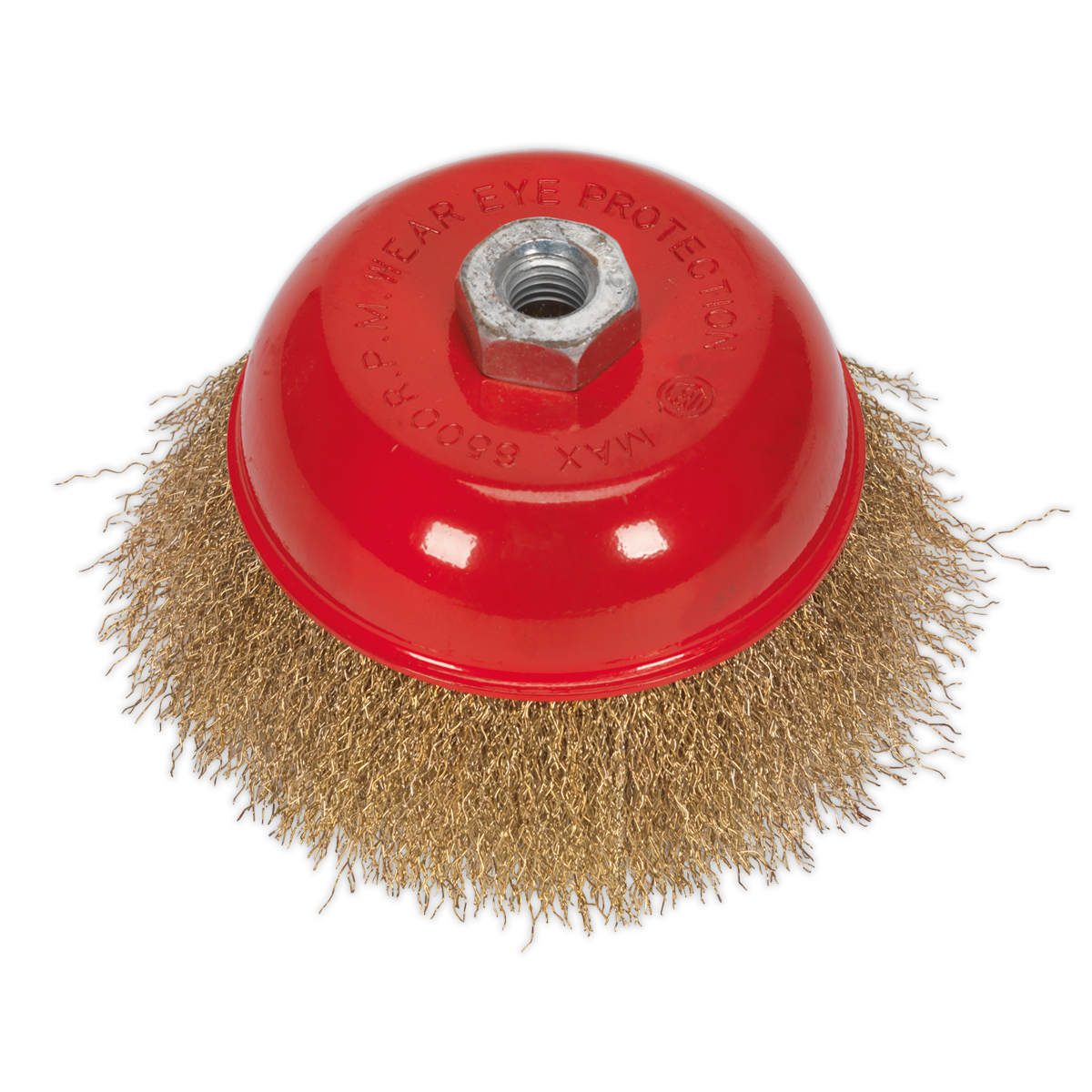 Sealey Ø125mm Brassed Steel Cup Brush M14 x 2mm CBC125