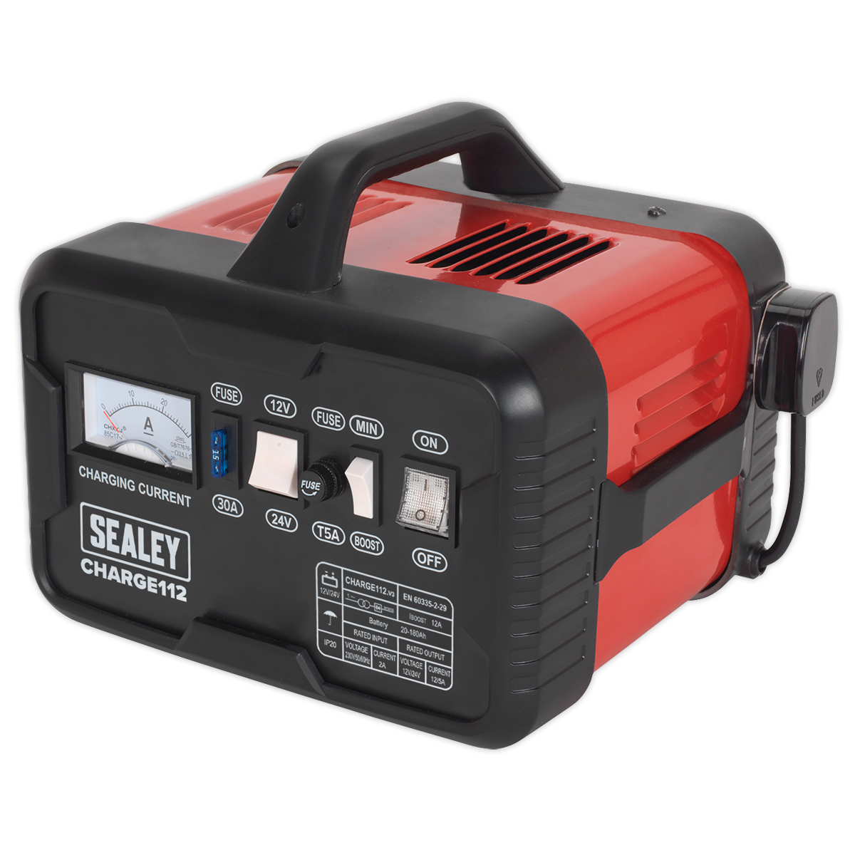 Sealey 16A 12/24V Battery Charger CHARGE112
