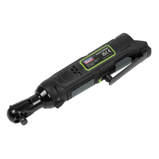 Sealey 10.8V 2Ah SV10.8 Series 3/8"Sq Drive Cordless Ratchet Wrench Kit 45Nm CP108VCRW