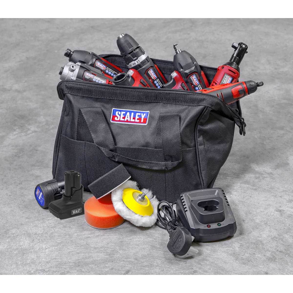 Sealey 6 x 12V SV12 Series Cordless Power Tool Combo Kit CP1200COMBO2