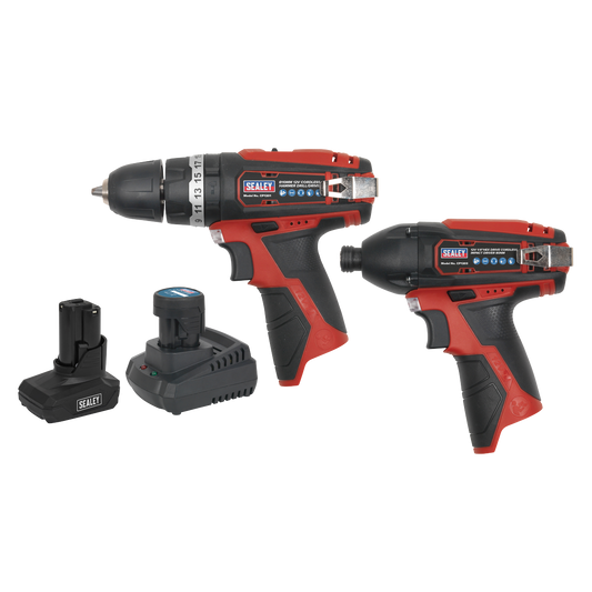 Sealey 2 x 12V SV12 Series Cordless Power Tool Combo Kit CP1200COMBO6