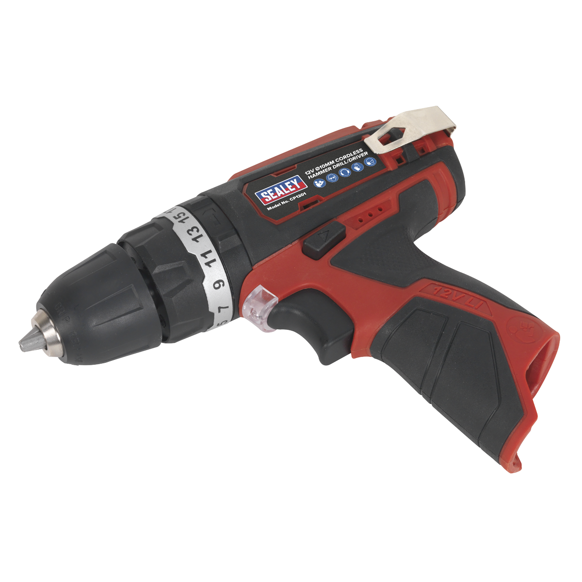 Sealey 12V SV12 Series Ø10mm Cordless Hammer Drill/Driver - Body Only CP1201