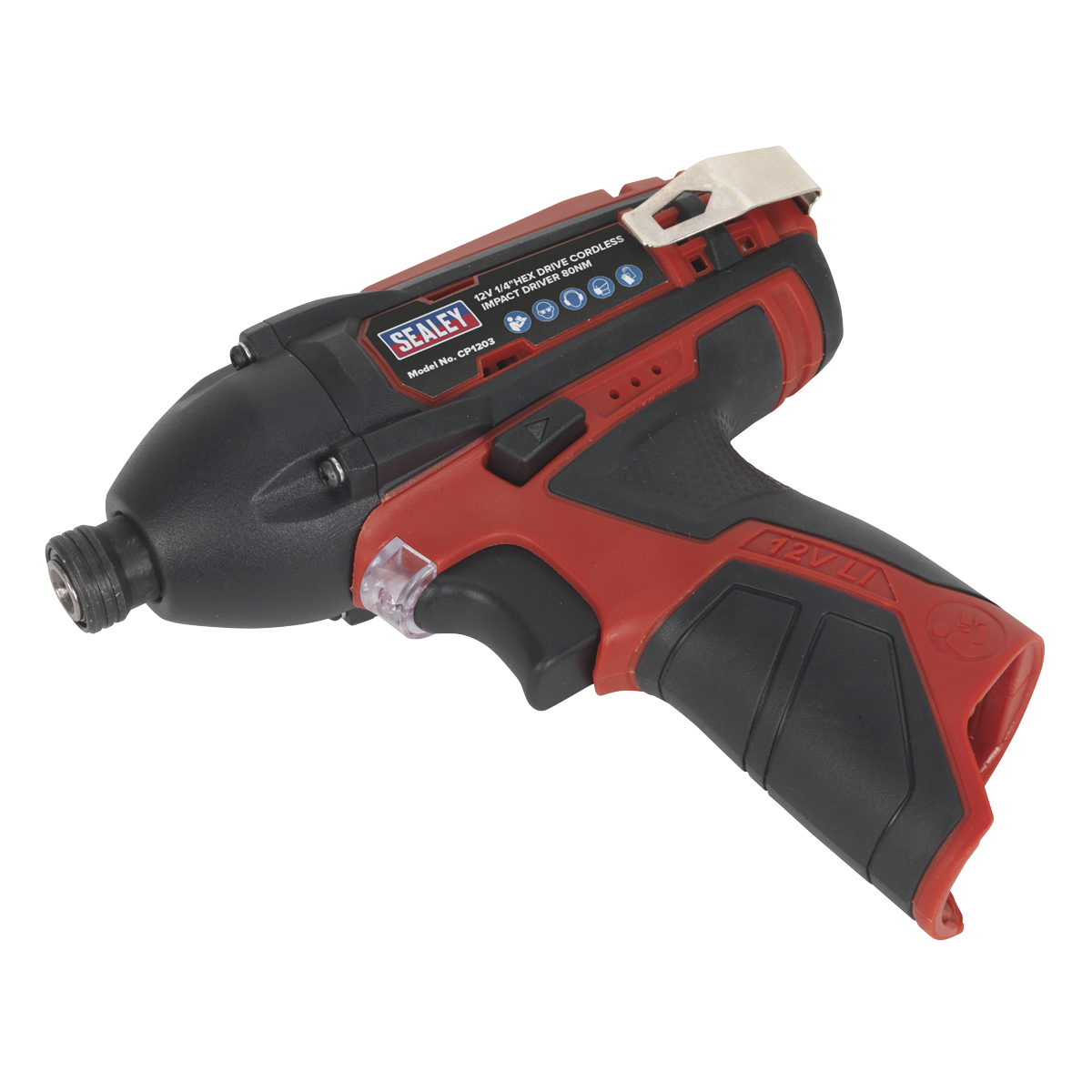 Sealey 12V SV12 Series 1/4"Hex Drive Cordless Impact Driver 80Nm - Body Only CP1203