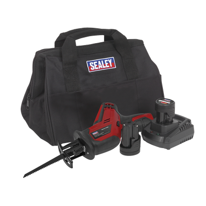 Sealey 12V SV12 Series Cordless Reciprocating Saw - 2 Batteries CP1208KIT