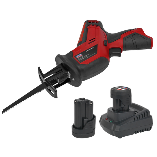 Sealey 12V SV12 Series Cordless Reciprocating Saw - 2 Batteries CP1208KIT