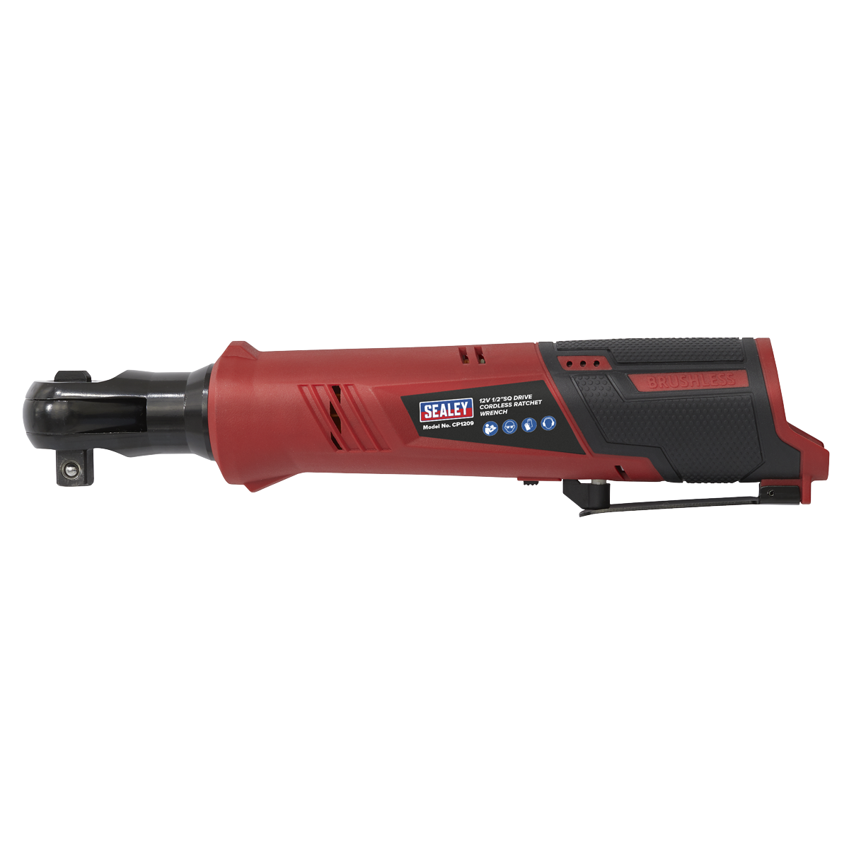 Sealey 12V SV12 Series 1/2"Sq Drive Cordless Ratchet Wrench 80Nm - Body Only CP1209
